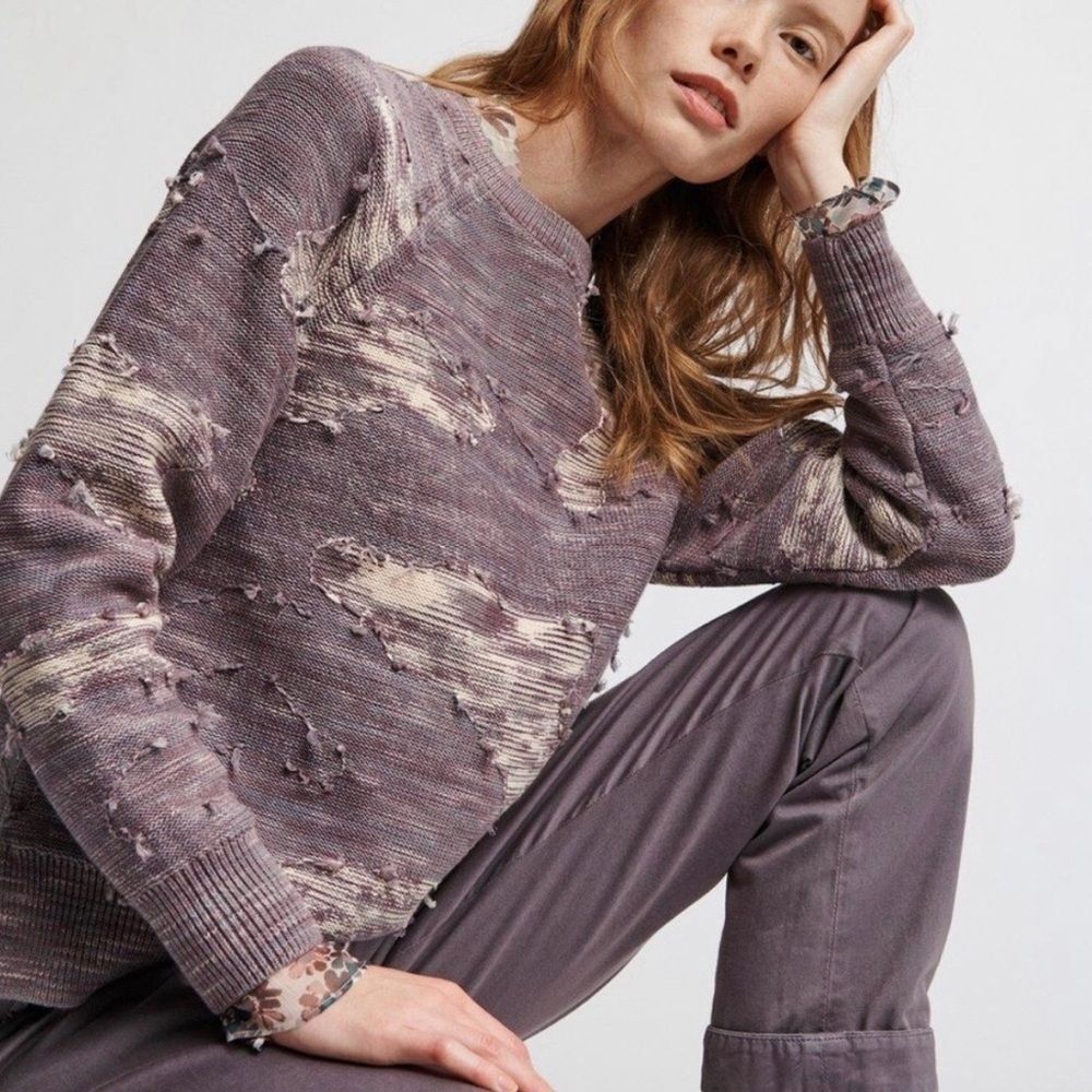 Rag & Bone Purple Coby Pullover Sweater Size XS